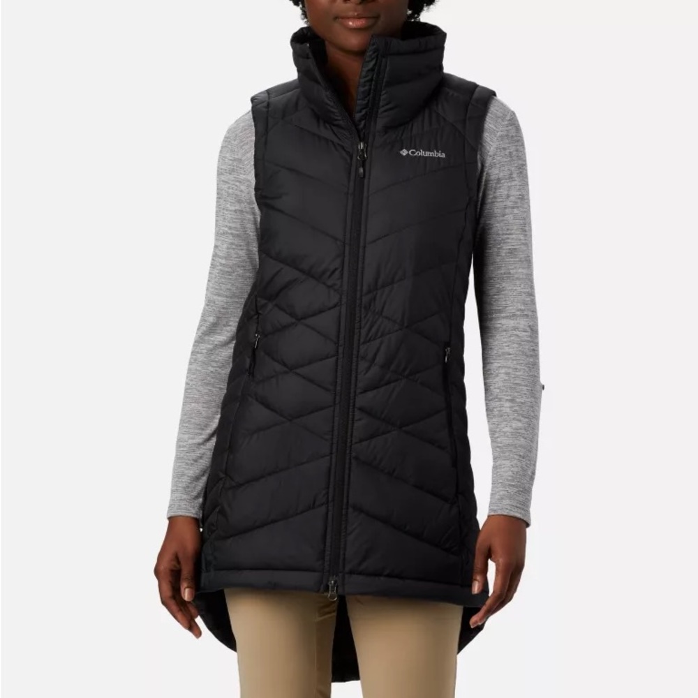 New with Tags Columbia Heavenly Long Vest with Omni-Heat Thermal Reflective
